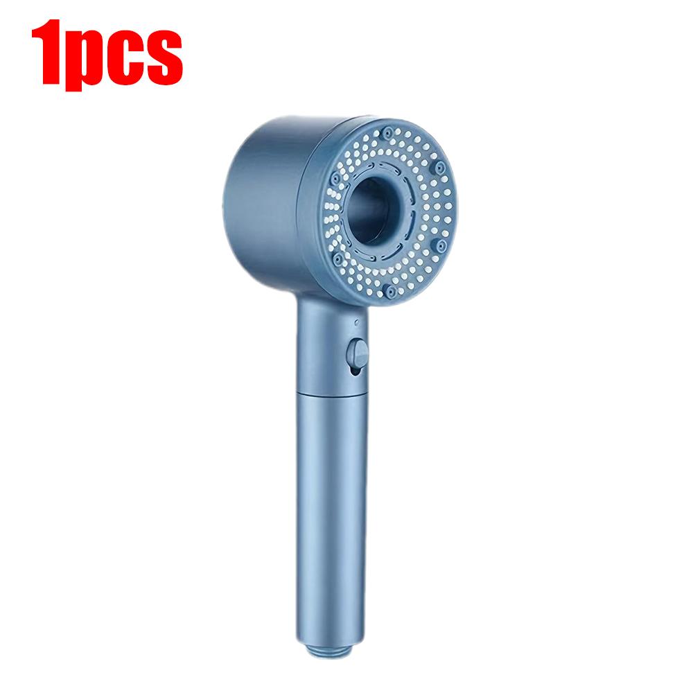 5 Modes One Key Stop Water-saving Shower Head Handheld Large Flow High-pressure Shower Nozzle with Filter Bathroom Showerhead