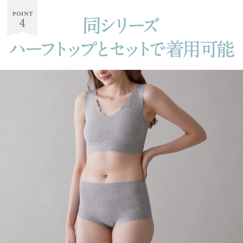 Kirei Labo completely and less likely to show cotton blend KL2070 M [Gunze] Shorts, seamless, hypoallergenic, lines, shorts, KL2070T, women's, 3-pack,