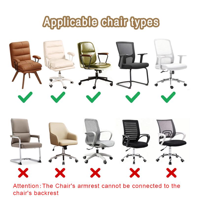 1PC Elastic Office Chair Cover Leaves Jacquard Anti-dirty Computer Chair Covers Seat Slipcover for Desk Computer Chairs