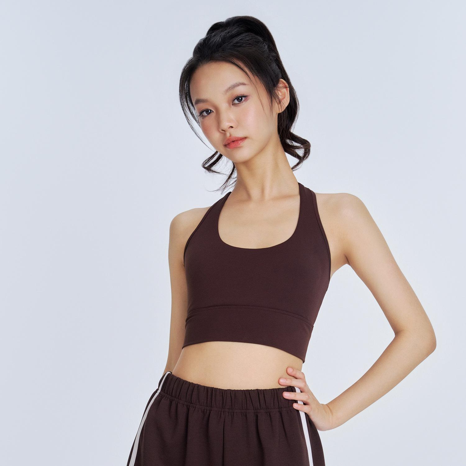 

Женский жилет для йоги Huanpan высшего класса с накладками на грудь и стильной спинкой XL