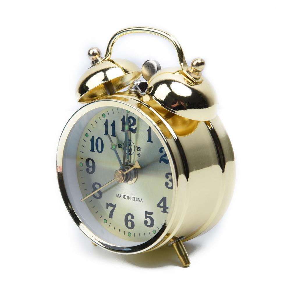 Alarm Alarm clock Clock Wind Up Vintage Metal Cute High quality Horseshoe Top