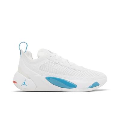 Air Luka 1 Grade School 'Legend of 7' (Unisex) White / Neo Turquoise / Bright Crimson / Metallic Silver Kids' Basketball Shoes DQ6513 104