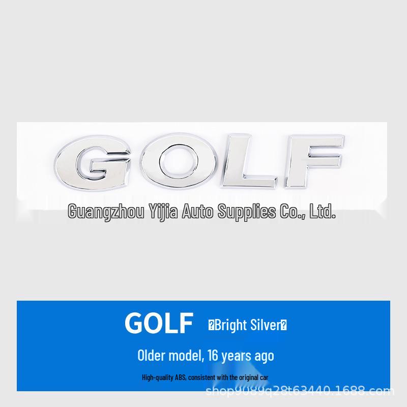 Volkswagen Golf Heckklappe Englische Logo-Aufkleber für Neue und Alte Modelle