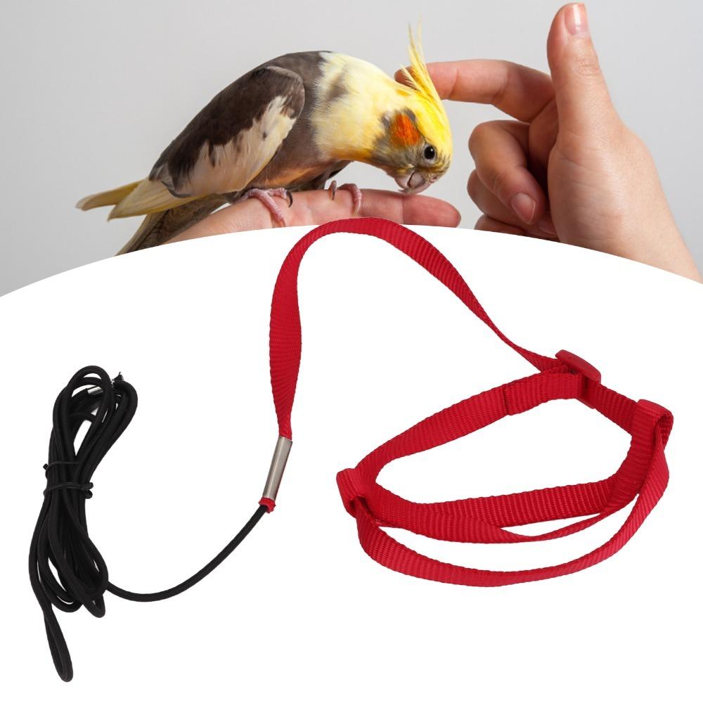 Adjustable Design Parrot Flying Rope Rope Material Anti-Bite Leash Bird Training Leash  For Walking
