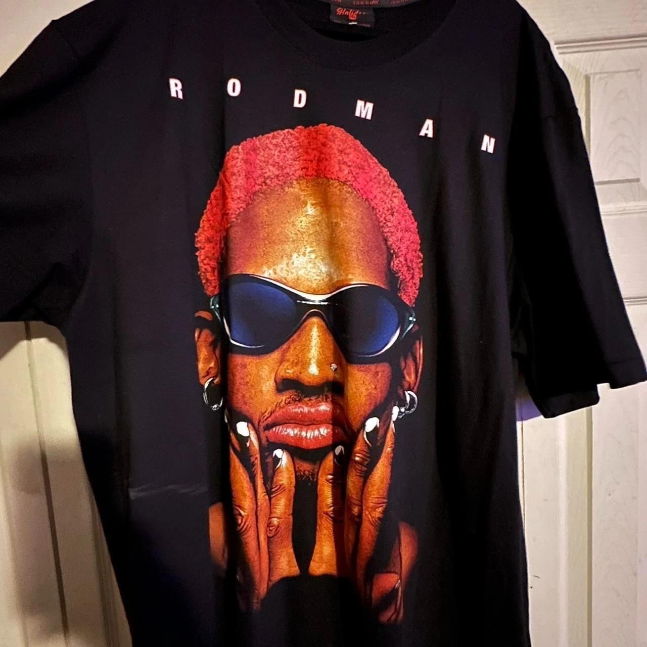 Dennis Rodman shirt black color Reprint Unisex T shirt Men Women S-5XL Unisex T-Shirt S