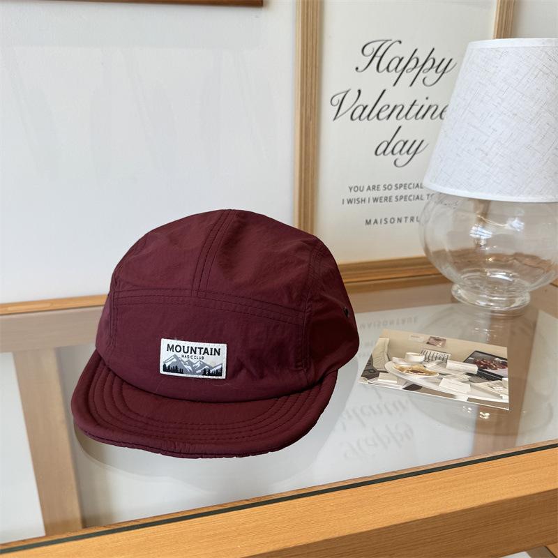 New Quick-drying Tooling Five-piece Hat Men's Retro Soft-brimmed Cap Children's Summer Square Standard Mountain Short-brimmed Baseball Cap
