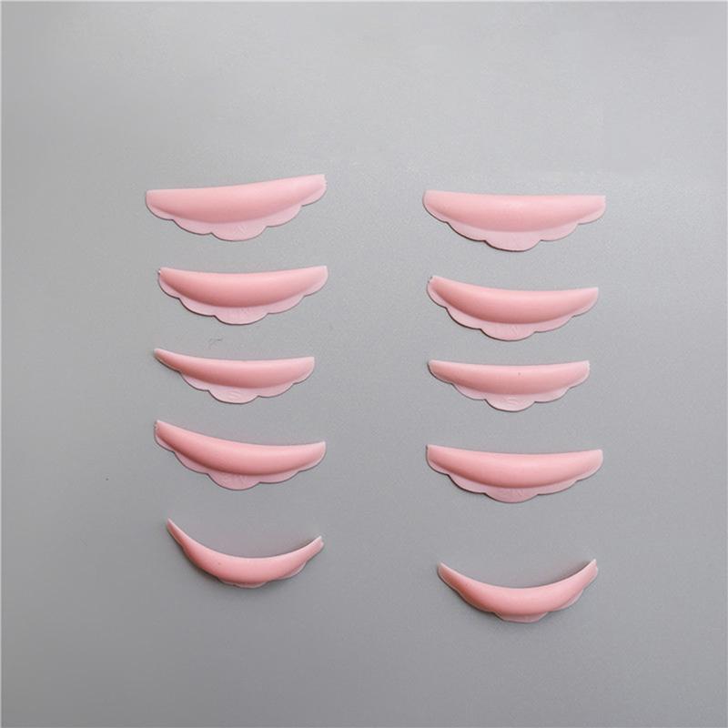 5 Pairs Silicone Eyelash Perm Pad Colorful Recycling Lashes Rods Applicator Tool