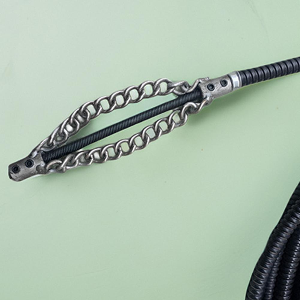 Electric Special Tool For Dredging Sewers Solid Chain Spring Adjustment Unclog Pipeline Oil Stains And Blockages
