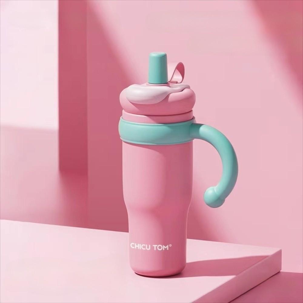 Leak Proof Outdoor Insulated Mug Creative Stainless Steel Vacuum Flask Cold Beverages Cups  Office