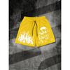European and American Men's Summer Flame Skull Print Comfortable and Breathable Drawstring Shorts for Outdoor Leisure Vacation