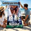 Personalisierbares Strandtuch mit Kylian Mbappe Aufdruck und individuellem Namen, für Reise Camping Strandparty Heimdekoration, Geburtstagsgeschenk für Familie & Freunde