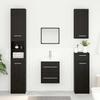 Washbasin Cabinet Black Oak Effect 38.5 x 41 x 48 cm
