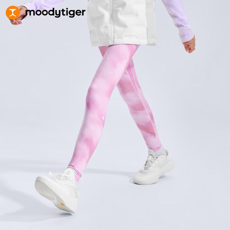 Moodytiger Girls' Thermal Fleece-Lined Sports Leggings