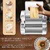 NEWTRY Máquina de Pasta Eléctrica para el Hogar de Acero Inoxidable con Masa Masa 9 Espesores Ajustables Fideo 110V Uso, Acero, Rodillo, Prensa, Ajustes, Cortador,