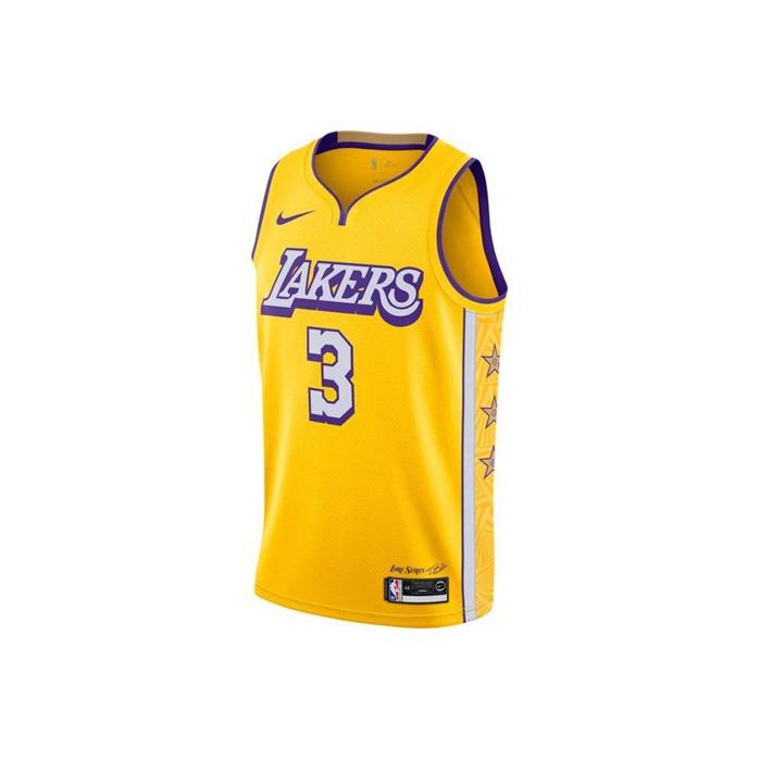 Nike NBA City Edition Fan Jersey 2019-2020 Season Unisex Tops Yellow AV4646-732