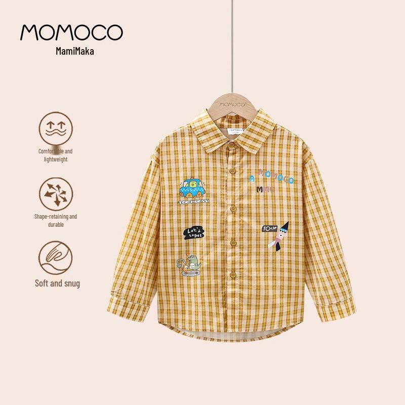 MOMOCO Boys  Trendy Casual Long Sleeve Shirt 150