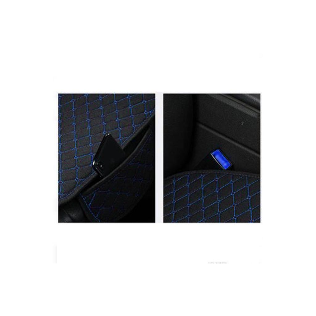 Car Seat Cushion Front And Rear Set 3 Pieces Add Style To Your Car Black Fabric Black