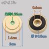 Eitile Audio Insulators for Circular Prevents Set Speakers, Type, Feedback, 8-Piece (Gold)