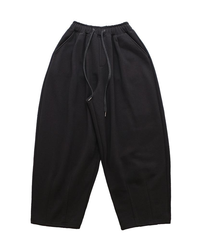 A NOTHING Heavy-Terry Balloon Sweat Pants (Black)