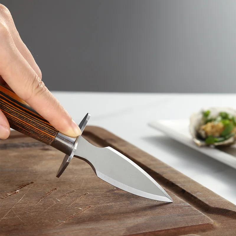 Clam Shucker Seafood Opener Tools Oyster Shucking Knife Home Stainless Steel Professional Shellfish Seafood Opener Accessories