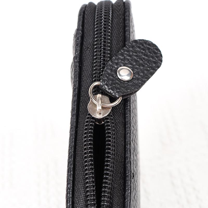 Multi-Color Anti-Theft Zipper Card Holder Wallet