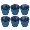 6PCS Modern Simple Lampshade Cloth Lampshade for Crystal Clip On Chandelier Wall Lamp Blue