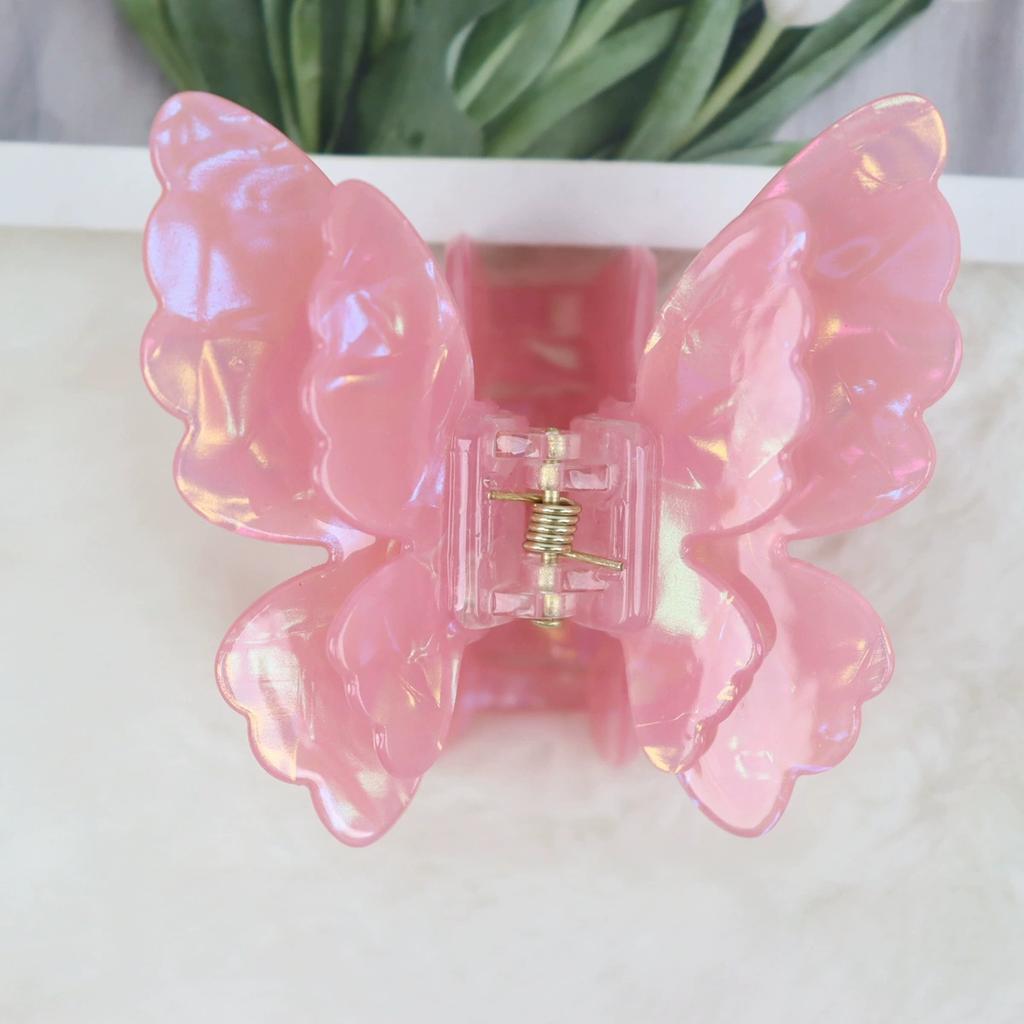 Colorful Fairy Butterfly Hair Claw Acetate Sweet Princess Butterfly Crab Hair Clips for Women Girls Hairpin Hair Accessories