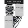 SANDA New Mechanical Men's Watch Calendar Digital Fashion Versatile Leather Fluorescent Men's Watch