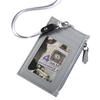 Leather Business Student Office School Supplies Neck Strap Badge Holder ID Card Holder with Lanyard Bus Cards Cover Coin Purse