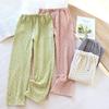 Spring & Autumn Cotton Gauze Wide-Leg Women's Pajama Pants - Loose & Breathable for Home Wear