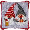Christmas Deer Latch Hook Kit Santa Claus Knot Pillow Package Embroidery Latch Hook Kits Cushion Pillowcase Set For Needlework 