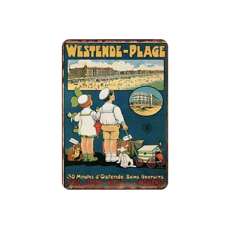 Metal Tin Poster Cartoon Figure Retro Metal Tin Sign Plaque Poster for Bar Club Wall Decor Retro Home Vintage Wall Plate Pendant