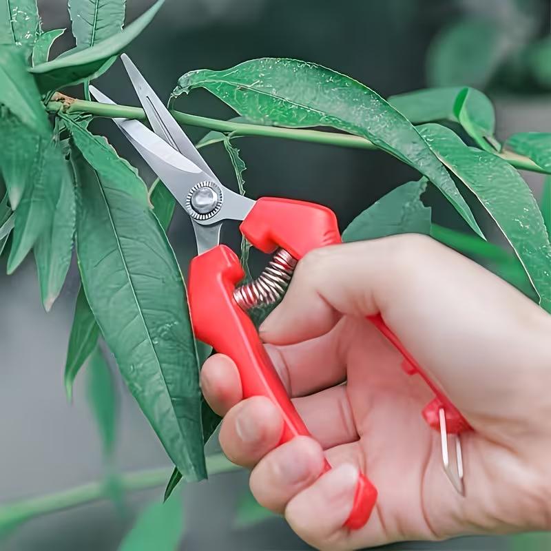Mini Pruning Shears Garden Scissors for Indoor Plants, Sharp Stainless Steel Flower and Bonsai Trimming Tool for Houseplant Care and Gardening