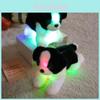 Glowinthedark Plush Dog Toy With Led Light For Kids Playroom Decor