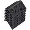 8PCS Thickening Plastic Right Angle Wrap Black Stackable Guard  DJ Audio Equipment