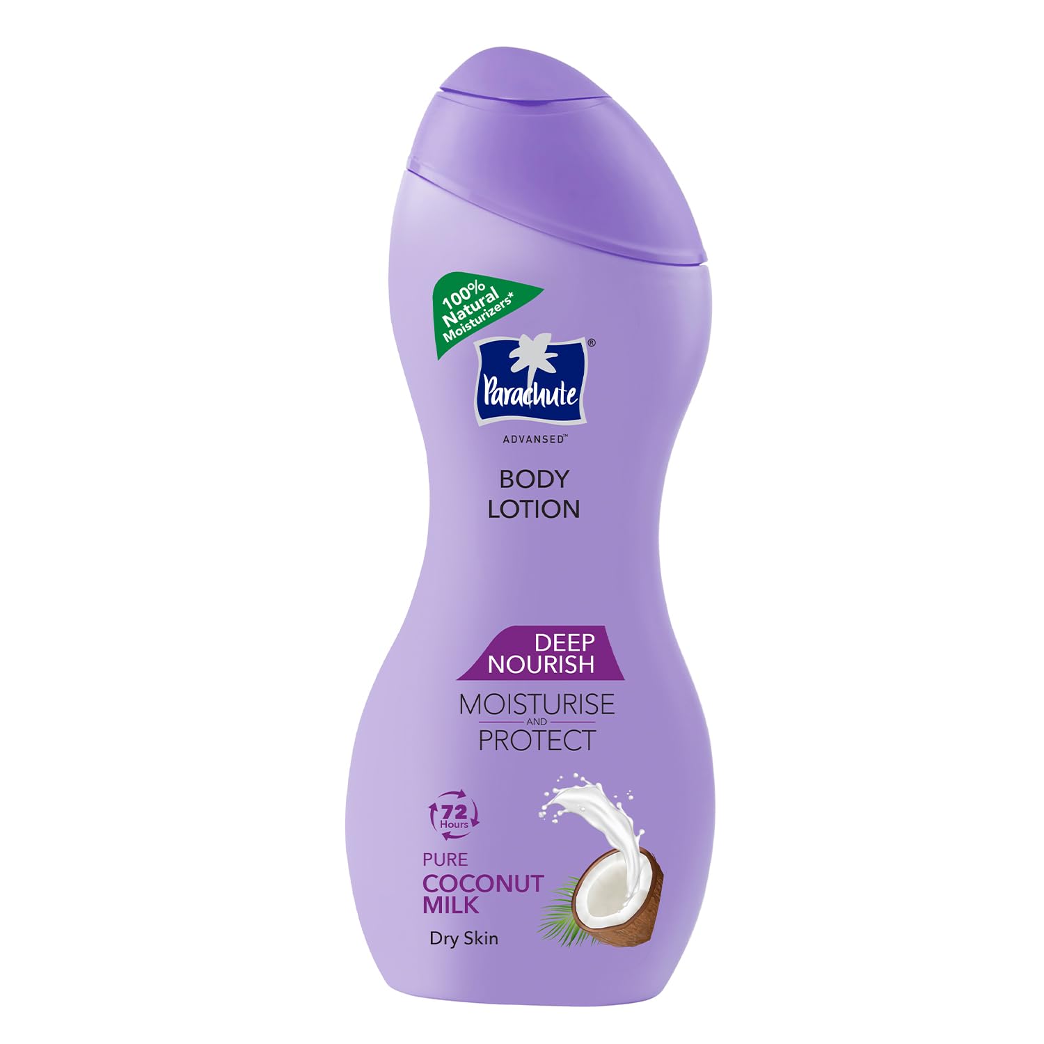 

Parachute Advansed Deep Nourish Лосьон для тела 250 мл Для сухой кожи С кокосовым молоком Увлажнение 72 часа Быстро впитывающийся Не липкий Сияние