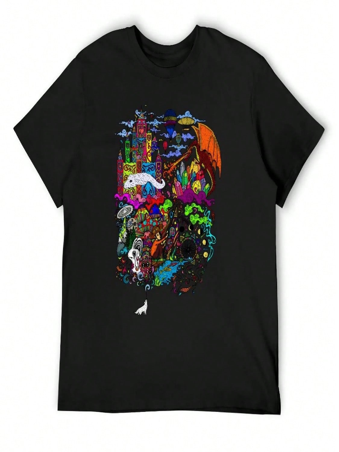 II T-Shirt Croswit Shirt Man Anime Tshirt Hippie Clothes unisexs T Shirts S разноцветный