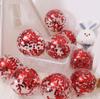 10" Gold Sequin Clear Latex Balloon for Parties & Events