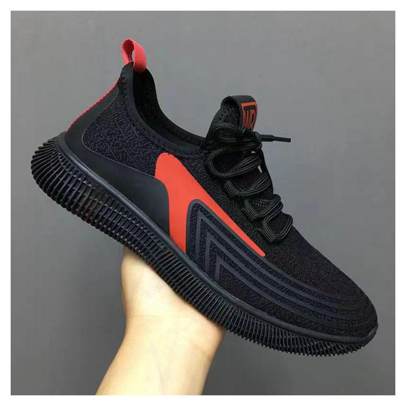 

Новая модная мужская повседневная обувь, дышащие спортивные кроссовки, трендовые легкие кроссовки Flyknit с мягкой подошвой