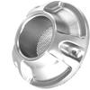 Motorcycle Billet Aluminum Exhaust Power Tip with Screen Arrestor Ends Accessories Compatible with CRF 50F 70F 80F 100F 110F CNC Exhaust Tip Muffler