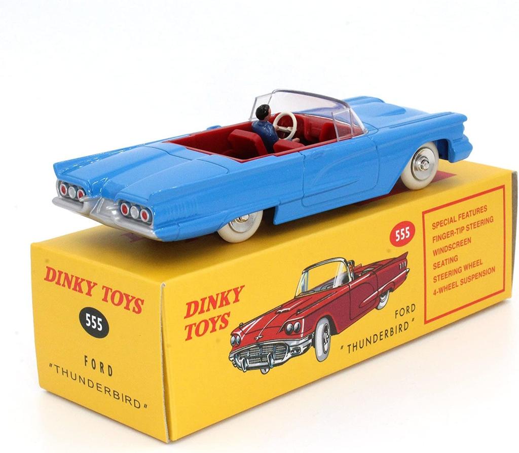 DINKY TOYS 1/43 Ford Thunderbird Blue Reissue Miniature Car 555