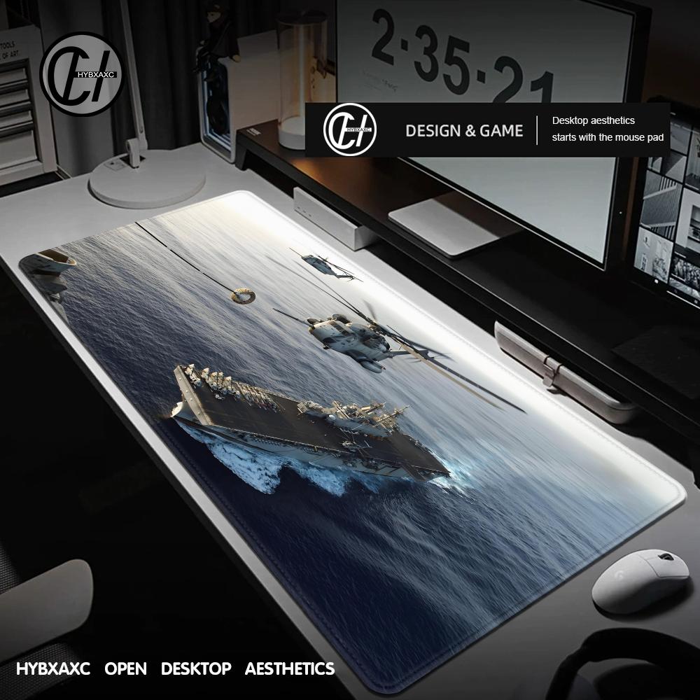 Aircraft Mousepad Large Gaming Mouse Pad LockEdge Thickened Computer Keyboard Table Desk Mat