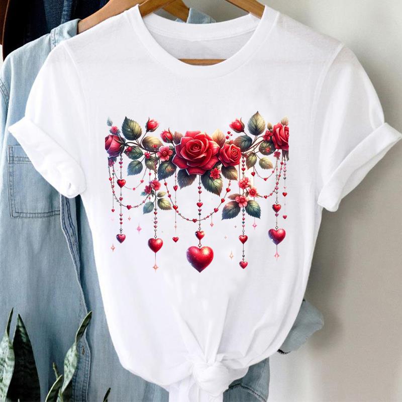 (Asian Size)  Short Sleeve T Shirt trend butterfly lovely cute Women Tee Top Clothing Casual Fashion Print Lady Female Graphic T-shirts