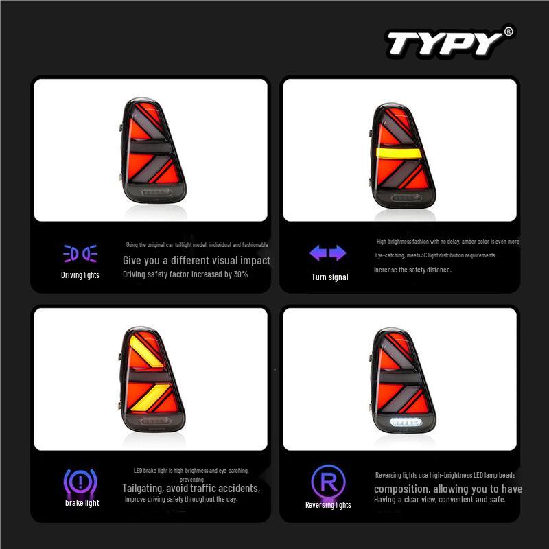 Union Jack LED Taillight for 2001-2007 BMW Mini R50 R52 R53