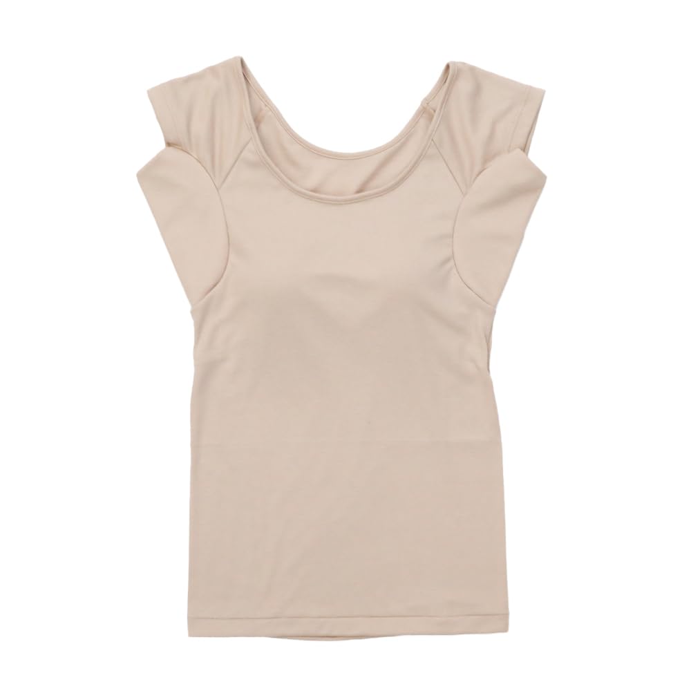Hinna Deodorizing Cotton Heavy Sweat French with Nude Beige Innerwear, Absorbing, Sleeve, Cups, L-LL Size,