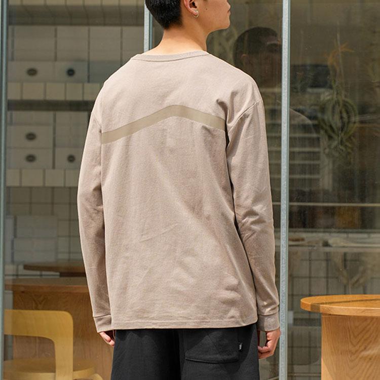 Vans Solid Twill Crew Neck Long Sleeve T-Shirt Unisex Tops Light-Brown VN000FQRYEH