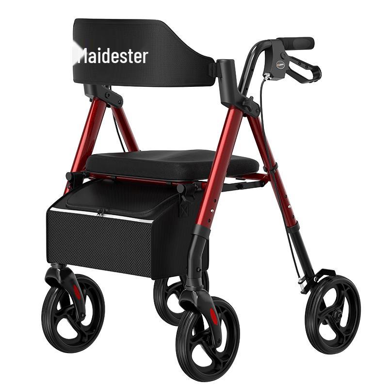 Maideste Z21 Foldable Aluminum Walker with Seat