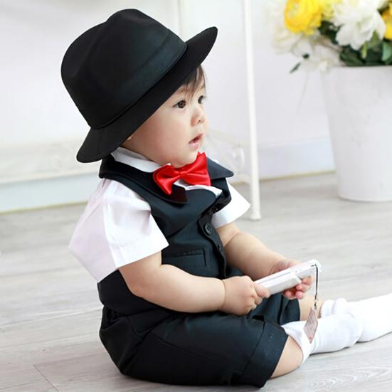 Solid Color Baby Kids Tie Adjustable Necktie Bowtie Party Photography Props