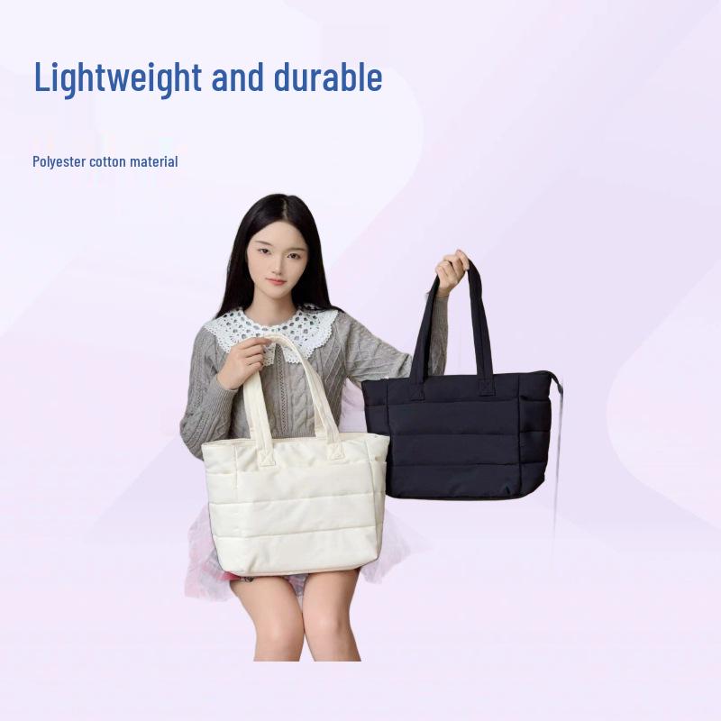 2025 Women's Lightweight Puffy Tote Bag - Perfect for Travel, Work, Beach, Gym