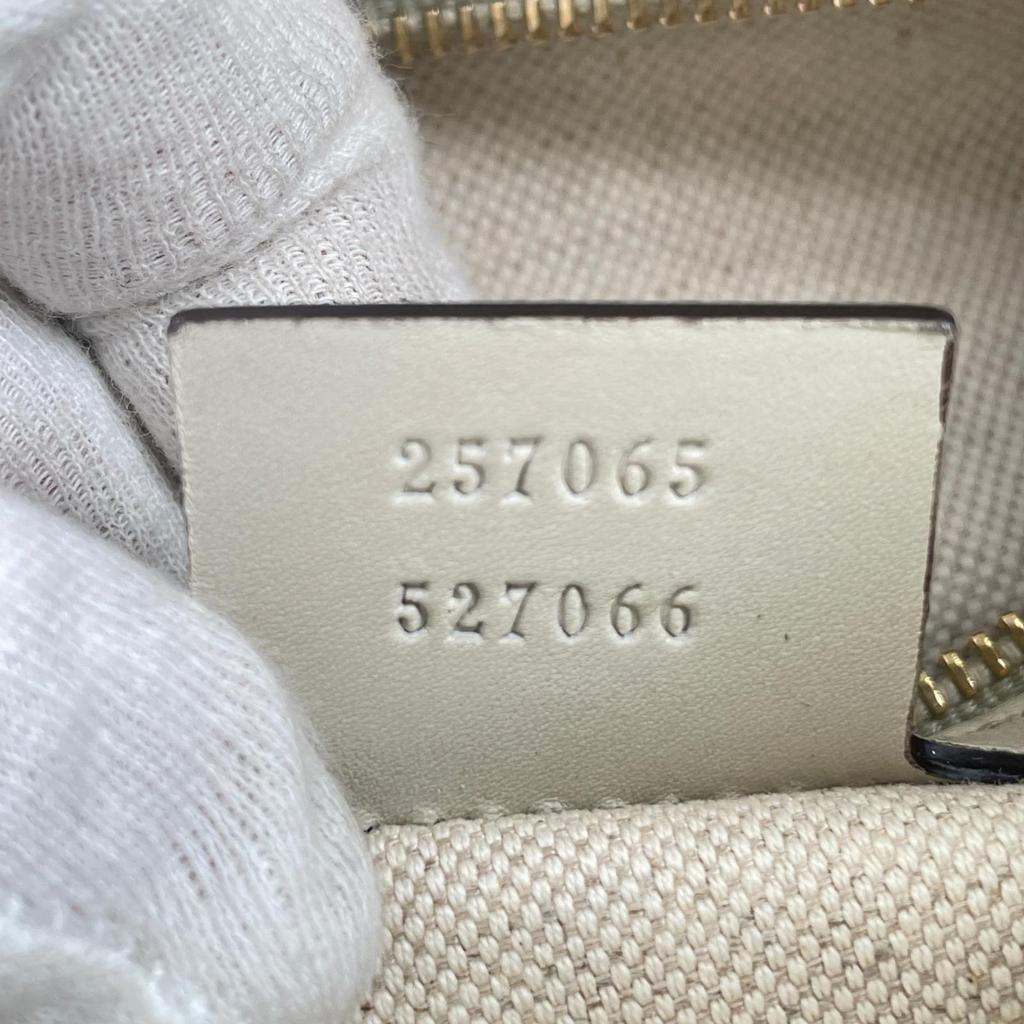 Gucci Sherry Line 254065 Shoulder Bag Beige Women Used